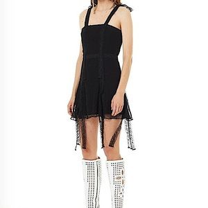NWT STEVIE MAY Dysania black lace mini dress size small new with tags